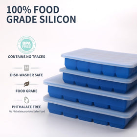BECOKIT blue freezer tray suitable for oven and microwave use.