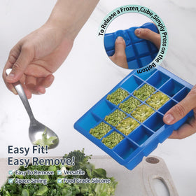 BECOKIT reusable freezer trays reduce plastic waste for sustainable storage.