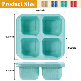becutlery 8-pack meal prep bento box ready for on-the-go lunches