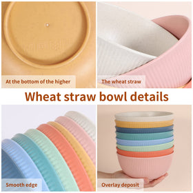 Eight-pack color variety of Becutlery bowls displayed together