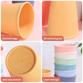 Unbreakable structure of Becutlery cups prevents spills during busy family moments.