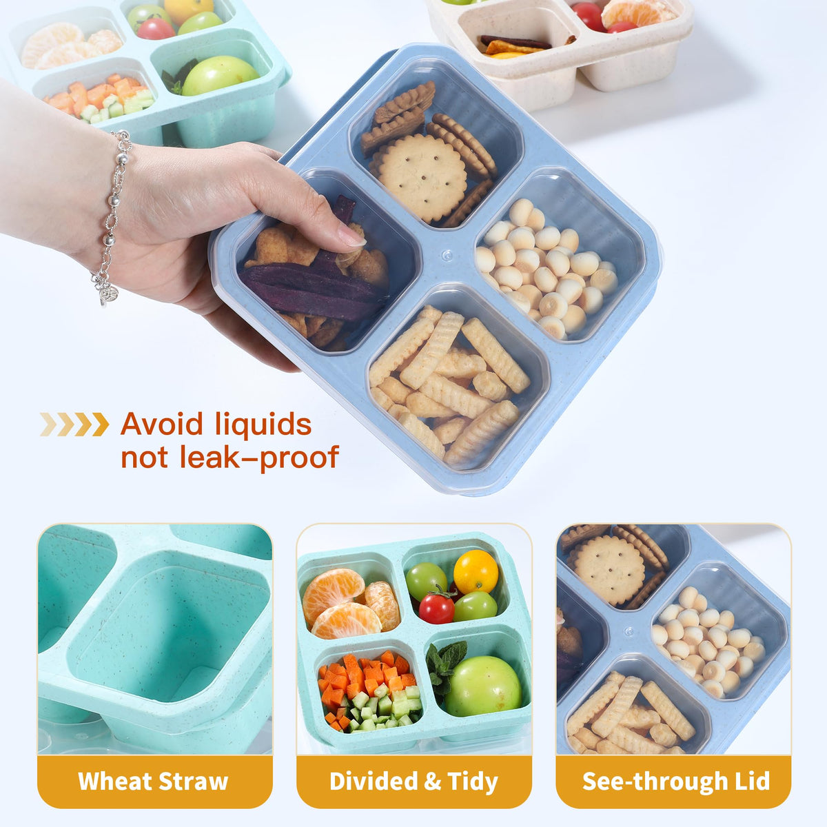 becutlery BPA-free wheat straw box ideal for reusable meal prep