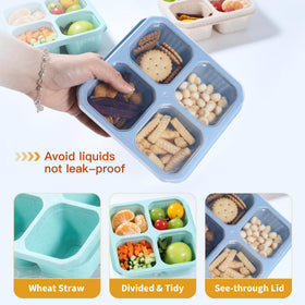 becutlery BPA-free wheat straw box ideal for reusable meal prep