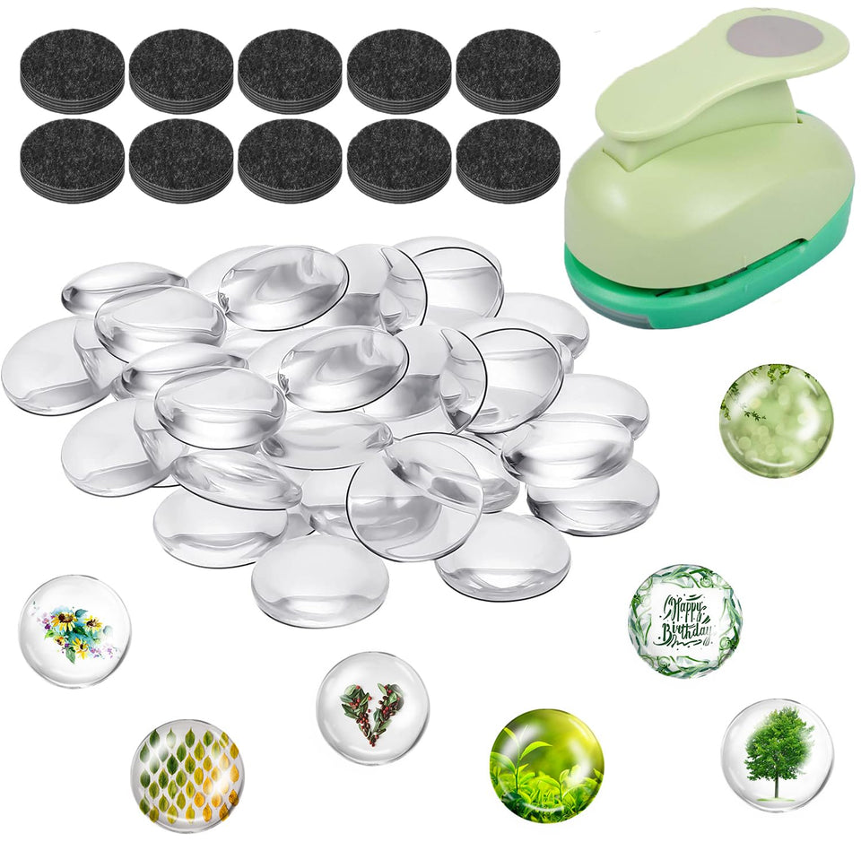 BEDARTIST 97pcs fridge magnets set with glass cabochons for DIY crafts