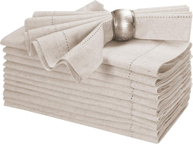 Bedding Craft linen napkins 18x18 natural fabric for elegant table settings.