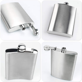 BEDEONE compact 8 oz flask fits pockets or backpacks for daily use.