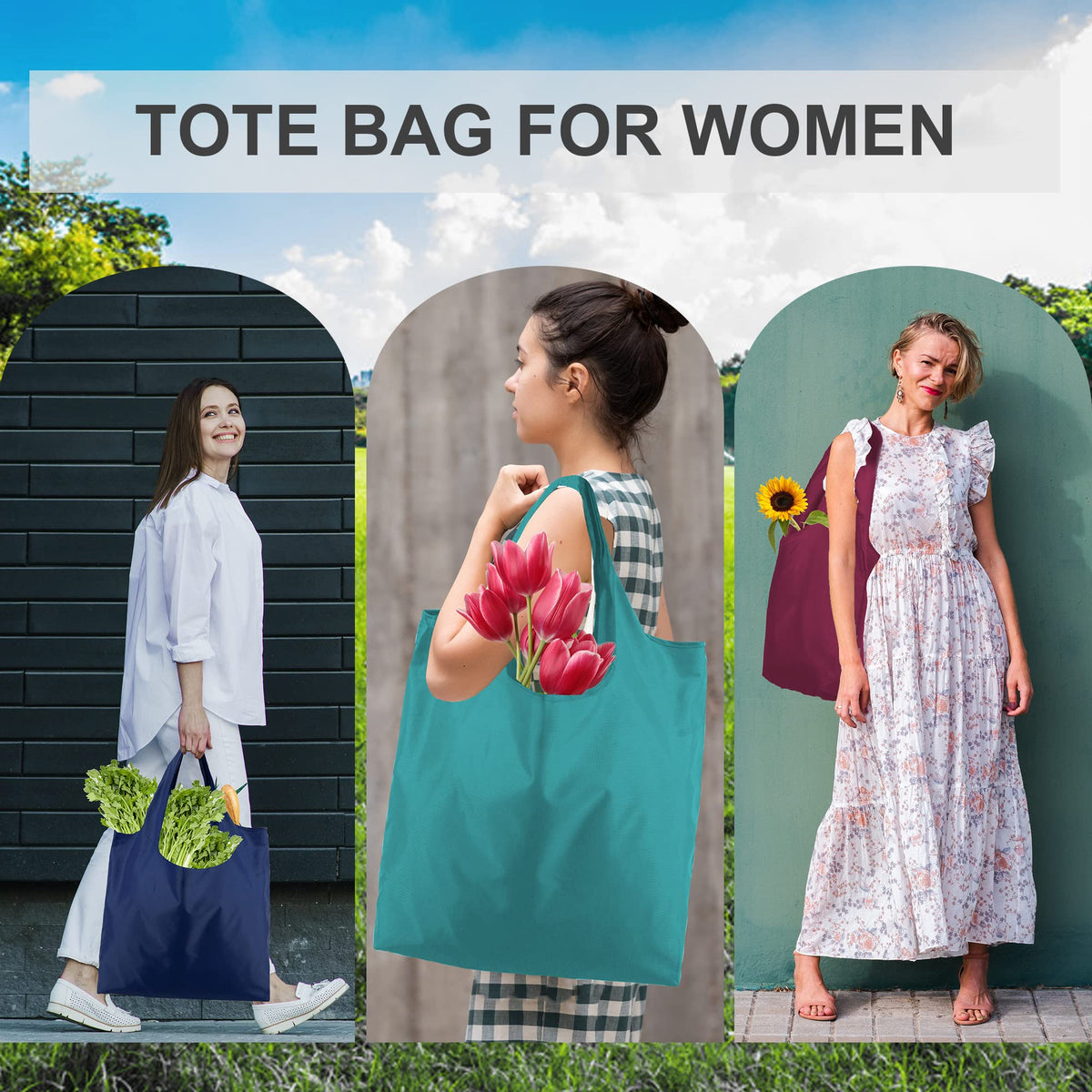 BeeGreen bag reinforced with bias tape for added durability.