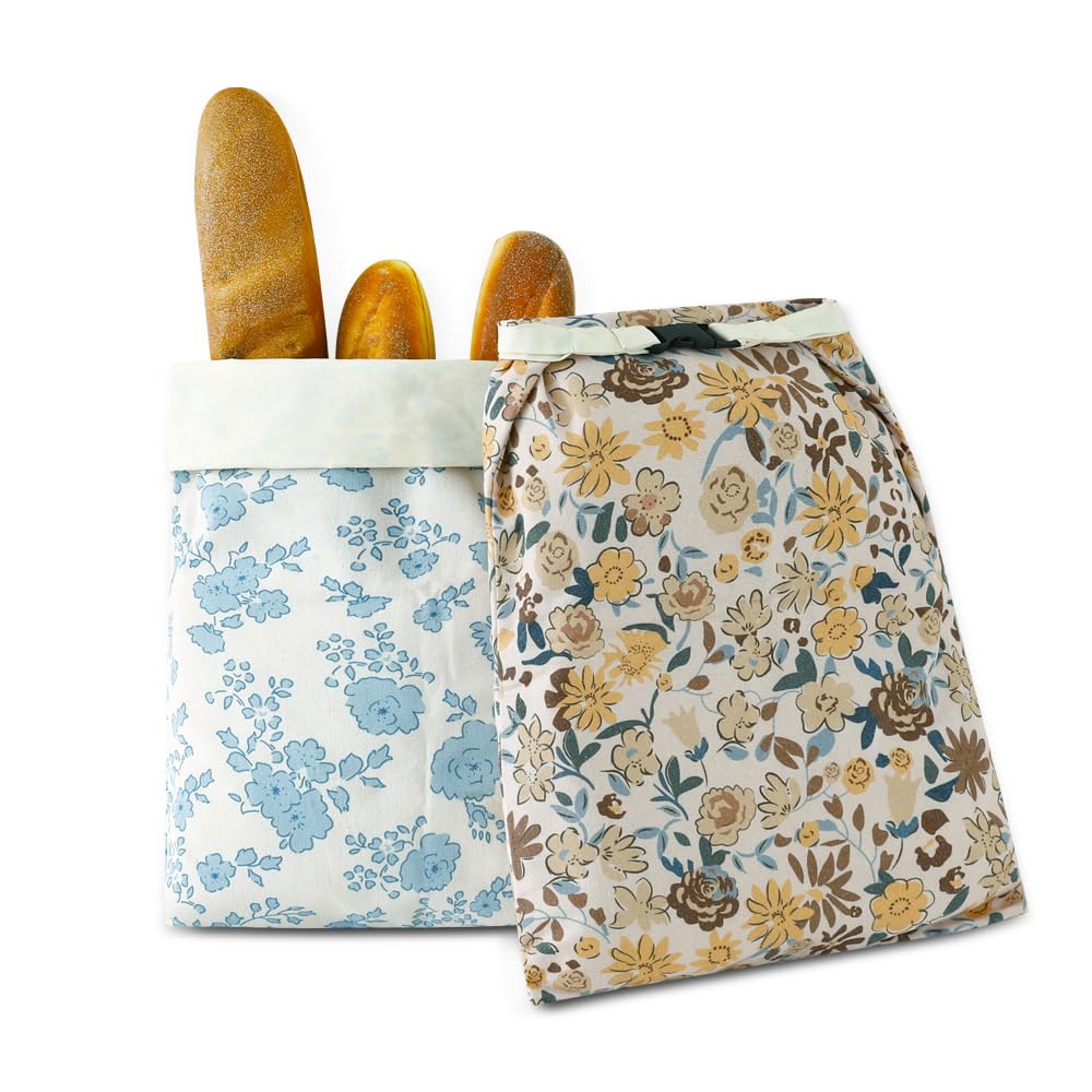 Beeboy beeswax bread bag 2-pack keeps homemade loaves fresh and eco-friendly.