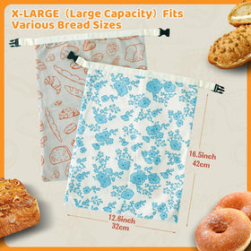 BEEBOY beeswax bread bag buckle closure highlights secure, portable sourdough storage.