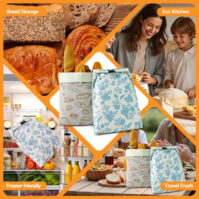 BEEBOY beeswax bread bag folded storage saves counter space.