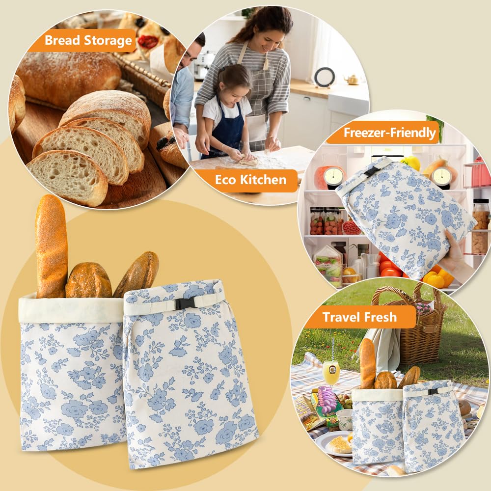 Beeboy bread bag pictured in a modern kitchen scene highlighting design.