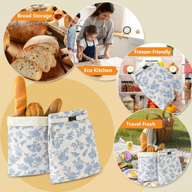 Beeboy bread bag pictured in a modern kitchen scene highlighting design.