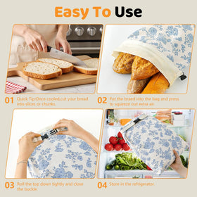 BEEBOY beeswax bread bag for kitchen use and zero-waste lifestyle.