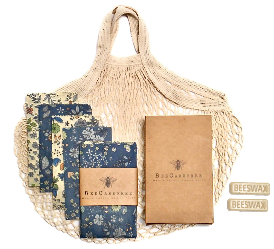 Bee Carefree 4-pack wraps ready to seal foods for freshness