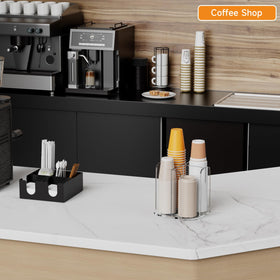 Beego anti-slip base stabilizes the dispenser on counters.