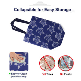 BeeGreen foldable design fits in a backpack for on-the-go shopping.