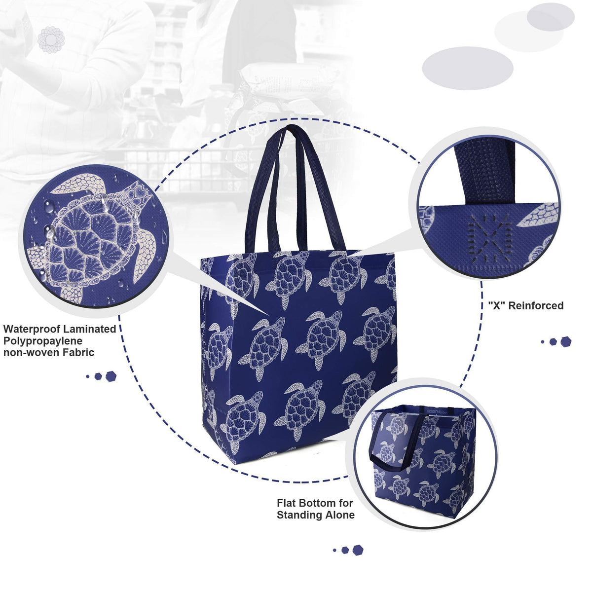 BeeGreen bags stand upright to simplify packing and loading.