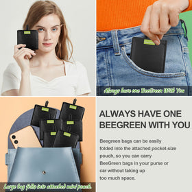 BeeGreen animal-pattern reusable bags bring fun to grocery trips.