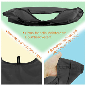 BeeGreen bags fold compactly for car, bag, or purse storage