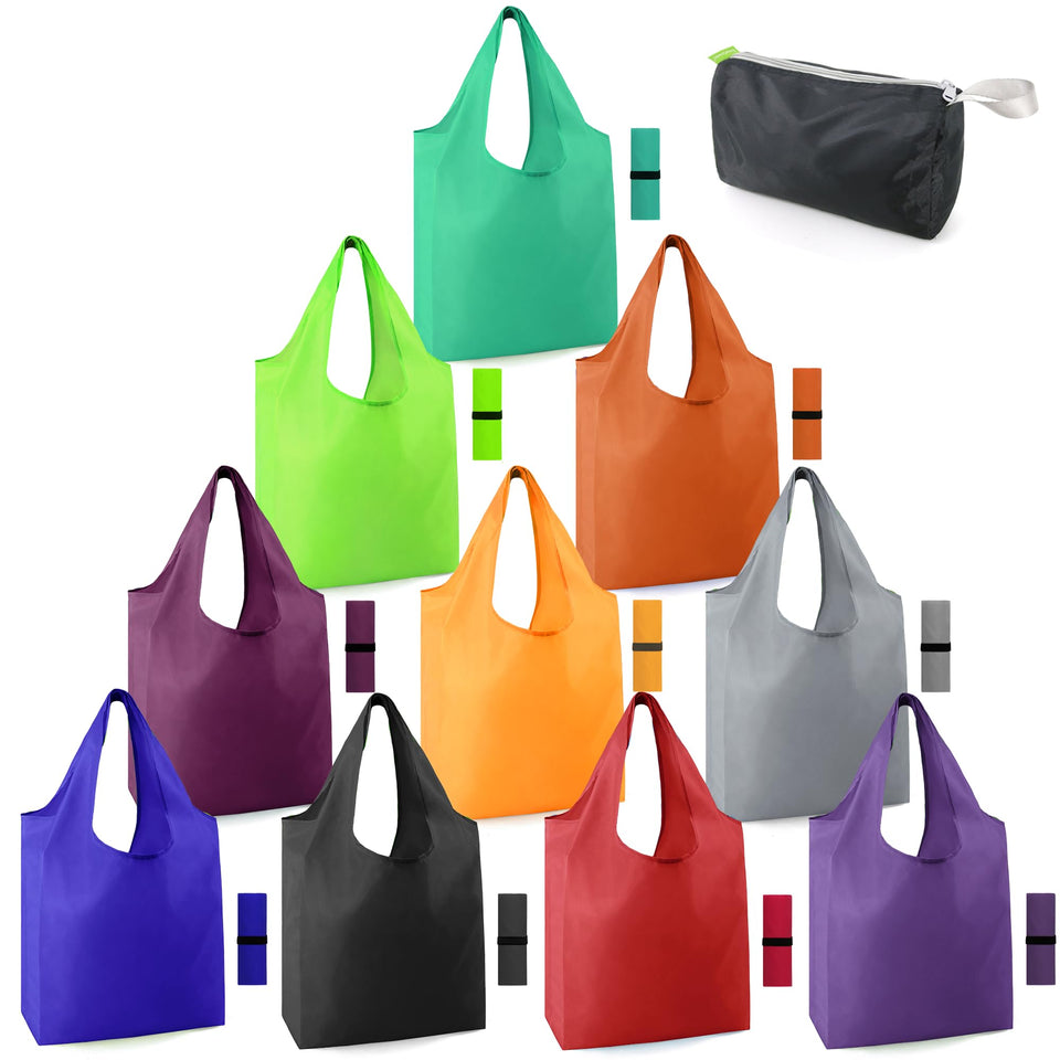 BeeGreen colorful grocery bags for easy organization and bright shopping colors.