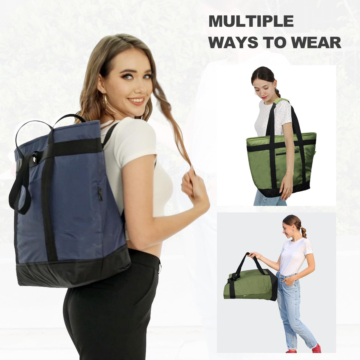 BeeGreen Cooler Bag collapsible design for flat storage and easy transport