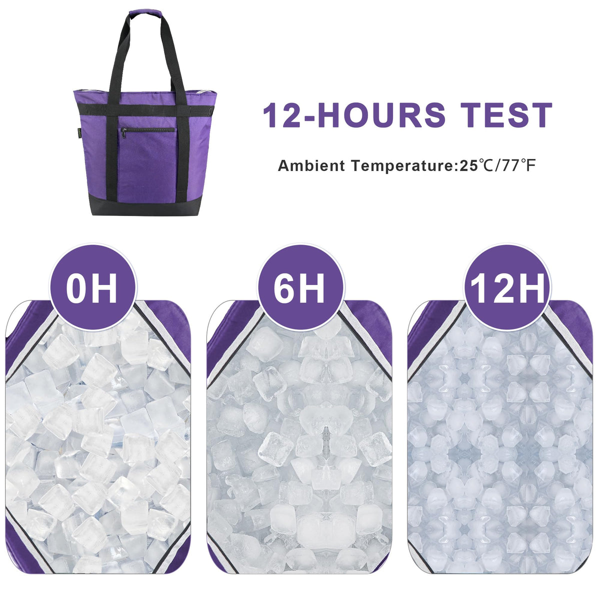 BeeGreen cooler bag folded for compact storage and portability.