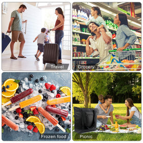 BeeGreen cooler bag multi-use for beach, travel, picnics, and groceries.
