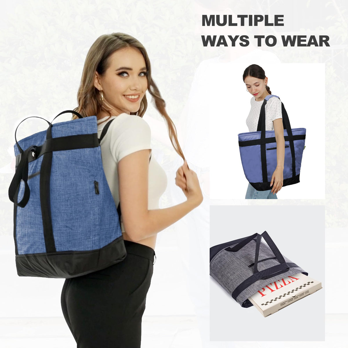 BeeGreen cooler bag with adjustable straps supports comfortable hand or shoulder carry.
