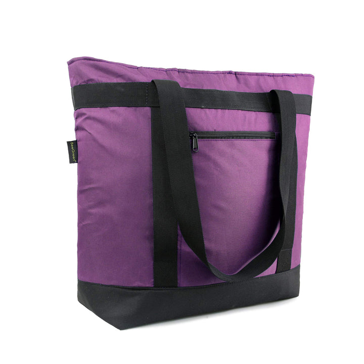 BeeGreen cooler bag open-top view for quick access to fresh meals.