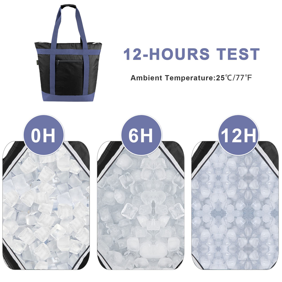 BeeGreen cooler bag zipper top provides secure closure for travel and picnics.