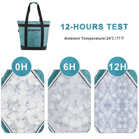 BeeGreen Cooler Bag zippered top close-up highlighting leakproof seams for groceries