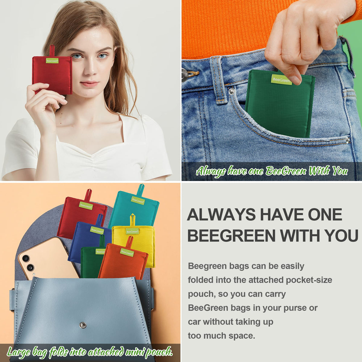 BeeGreen flower-patterned bags add style while carrying groceries