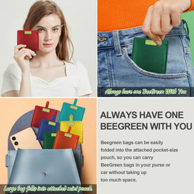 BeeGreen flower-patterned bags add style while carrying groceries
