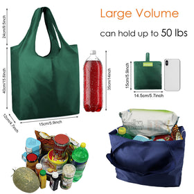 BeeGreen foldable gift bags with attached pouch for on-the-go use.