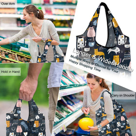 BeeGreen foldable tote with elastic band rolled for compact storage