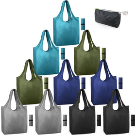 BeeGreen folding portable grocery tote demonstrates a compact design for on-the-go shopping.
