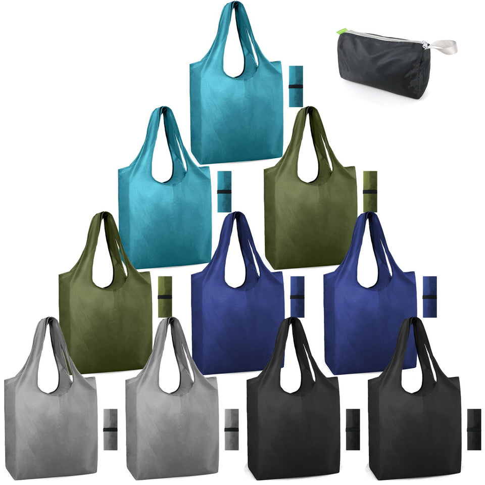 BeeGreen folding portable grocery tote demonstrates a compact design for on-the-go shopping.
