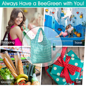 BeeGreen geometric-design totes make eco-friendly gifts for friends and family