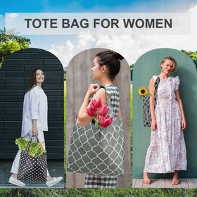 BeeGreen grocery bags long-handled design for shoulder or hand carry.