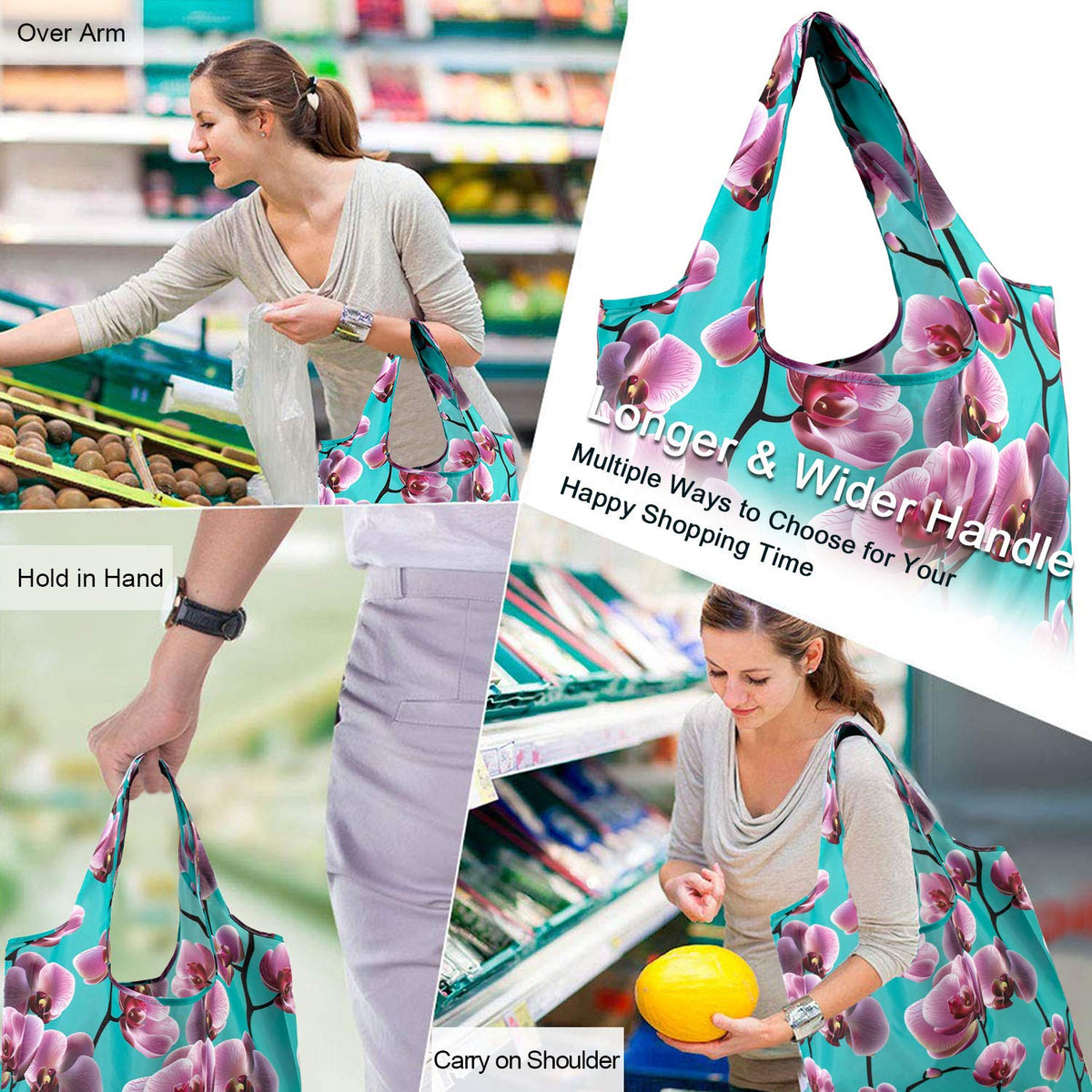 BeeGreen large-capacity grocery bag for heavy groceries and everyday use.