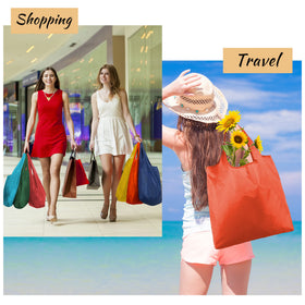BeeGreen lightweight bags fold flat and fit in a purse or car