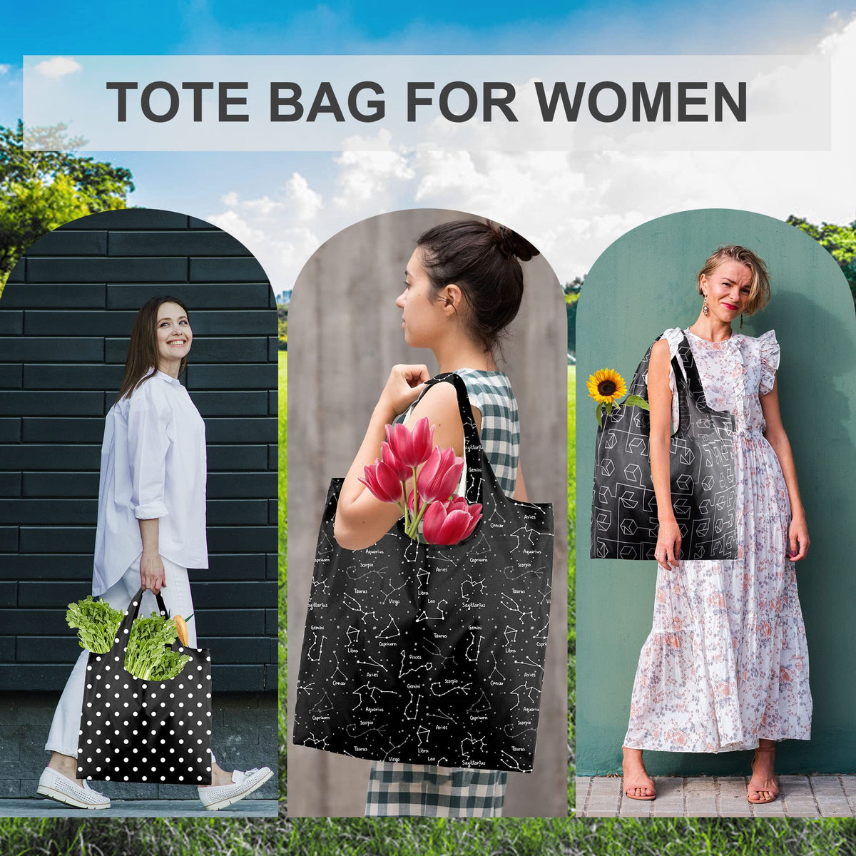BeeGreen long-handles bag convenient for shoulder or hand carry