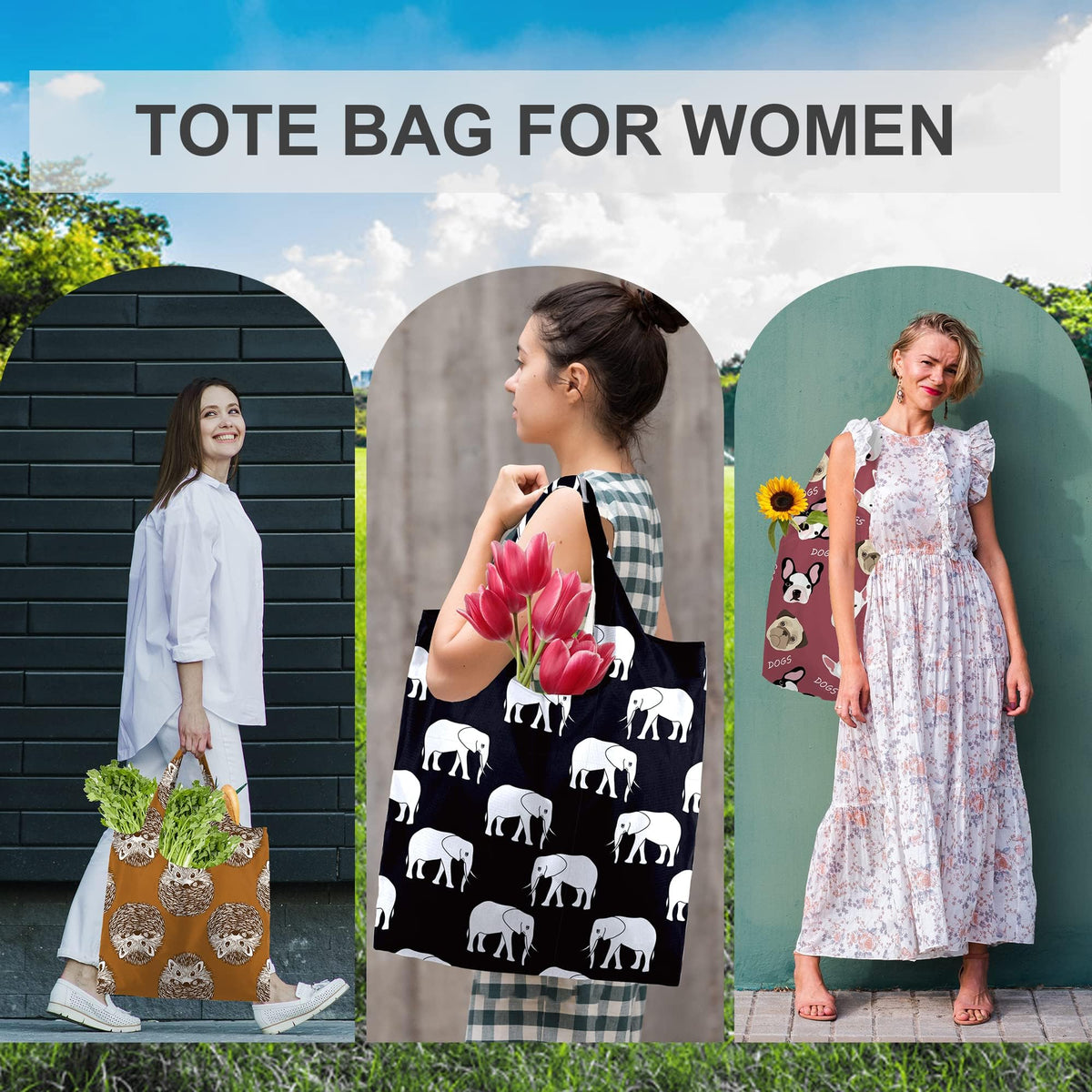 BeeGreen machine washable grocery tote for quick cleaning after trips.