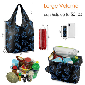 BeeGreen whale pattern tote bag ready for travel and errands