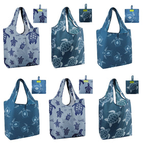 BeeGreen sea turtle pattern tote perfect for groceries and daily errands