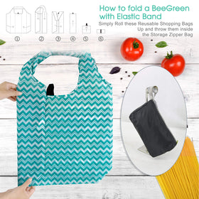 BeeGreen XL-capacity bags hold over 50 lbs of groceries for large hauls