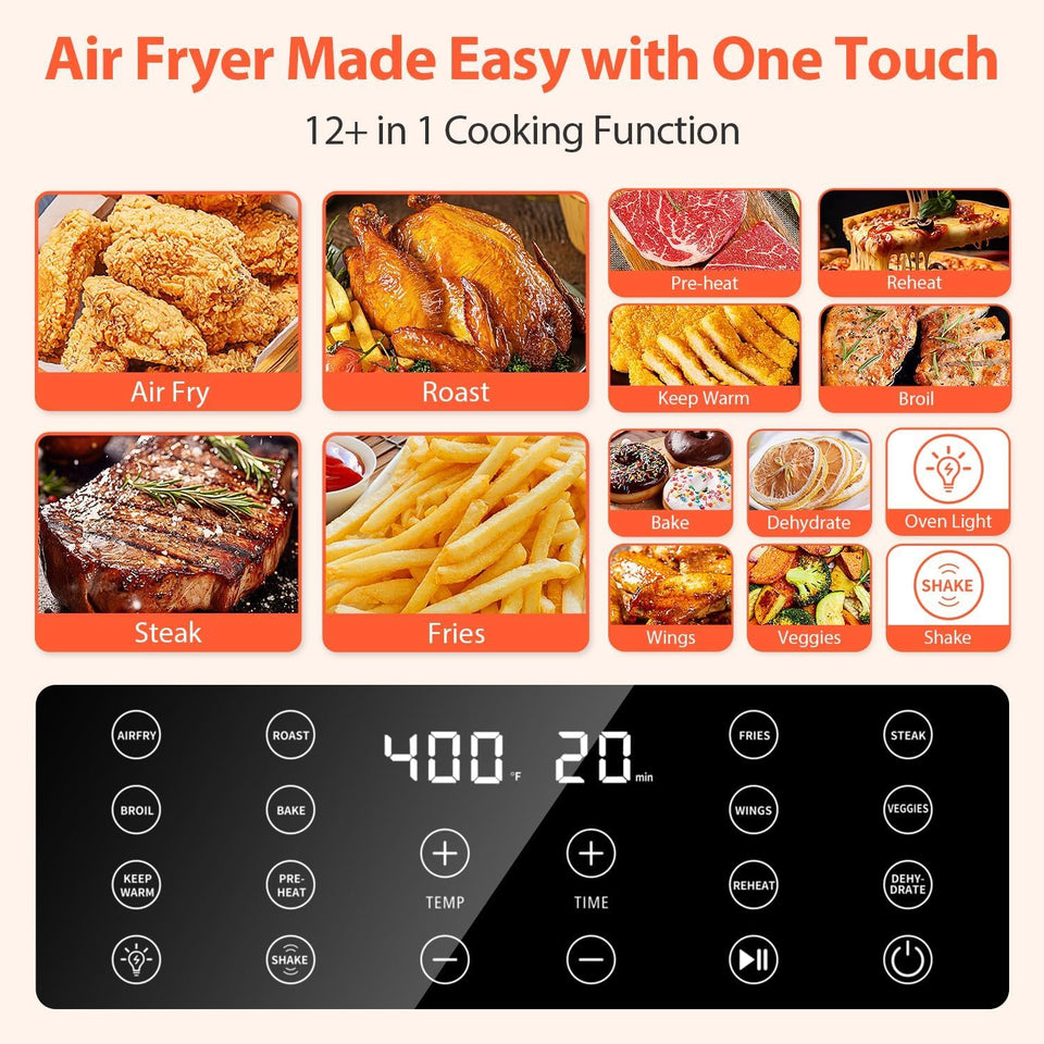 Beelicious Pro air fryer window view enables real time monitoring for consistent results