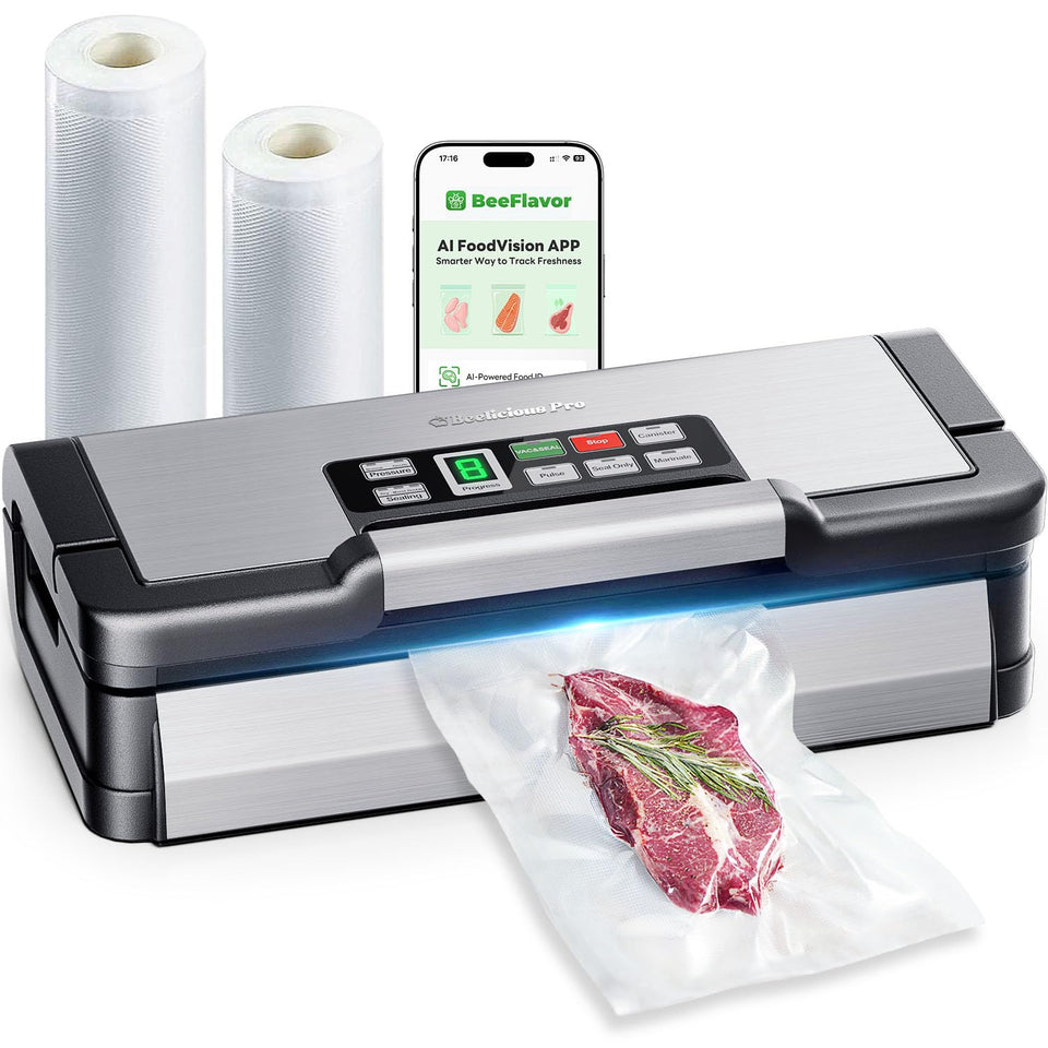 Beelicious Pro 95kPa vacuum sealer main unit for fast, airtight seals.