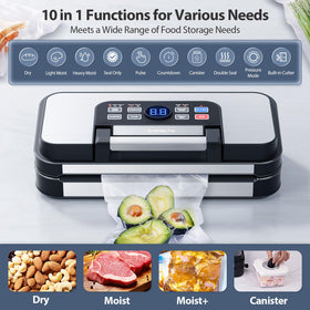 Beelicious Pro built-in cutter and roll storage enable custom bag sizing.
