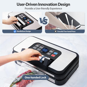 Beelicious Pro external vacuum port adds jars and containers flexibility.
